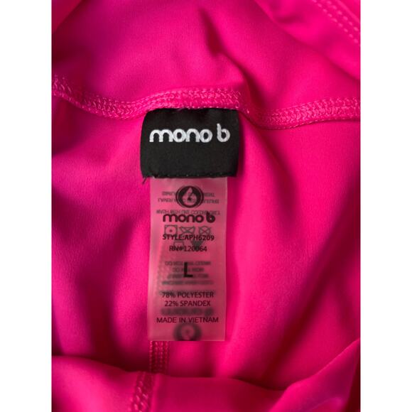 NWT MONO B Pink Legging Women Sz L NWT - Picture 5 of 5